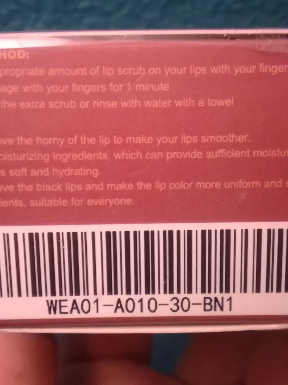 West Month Sugar Scrub,  lip exfoliator